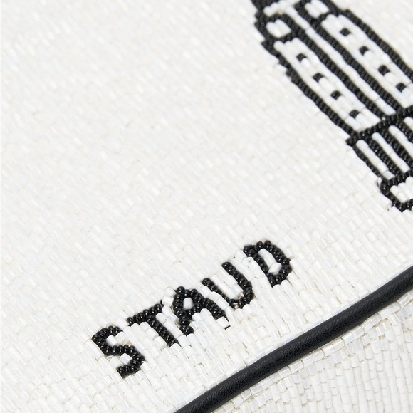 Staud I Love NY Tommy Viral Beaded Shoulder Bag Purse Handbag - Picture 3 of 12